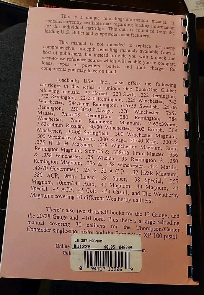 .357 Magnum The Complete Reloading Manual Load Books
