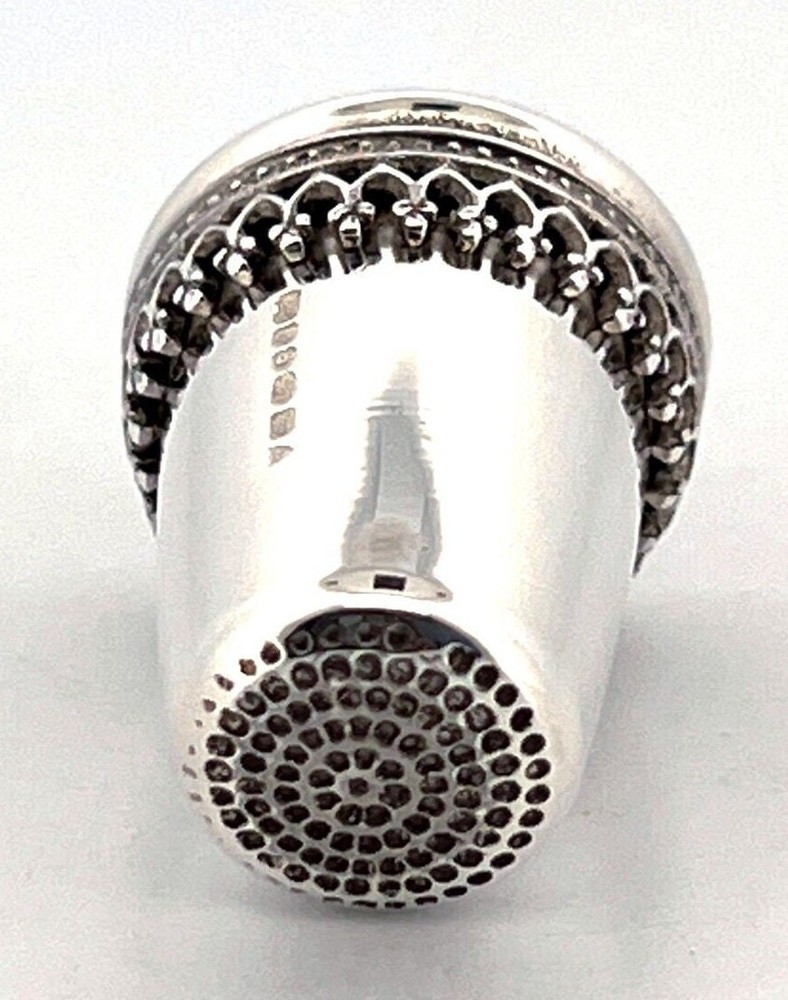 Plain Thimble Victorian Style 925 Sterling Silver English Hallmarks By