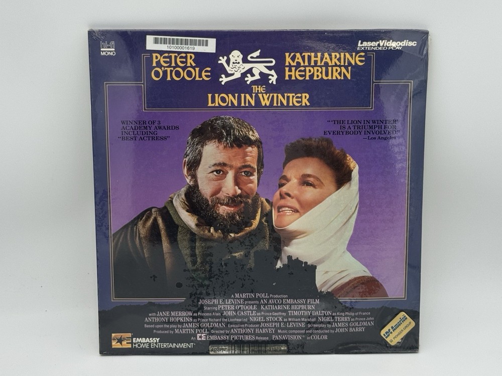 THE LION IN WINTER LASERDISC LD