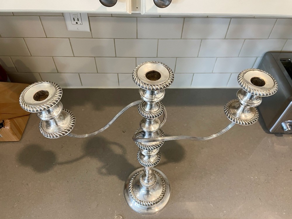 Antique Silver Candelabra