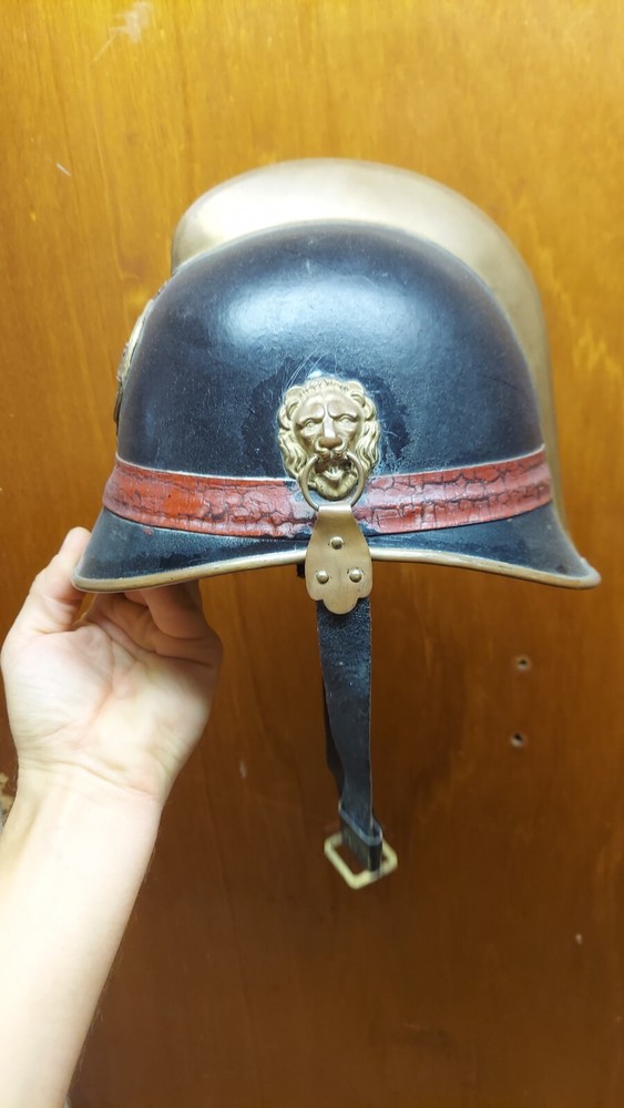 Antique German Firefighter Helmet