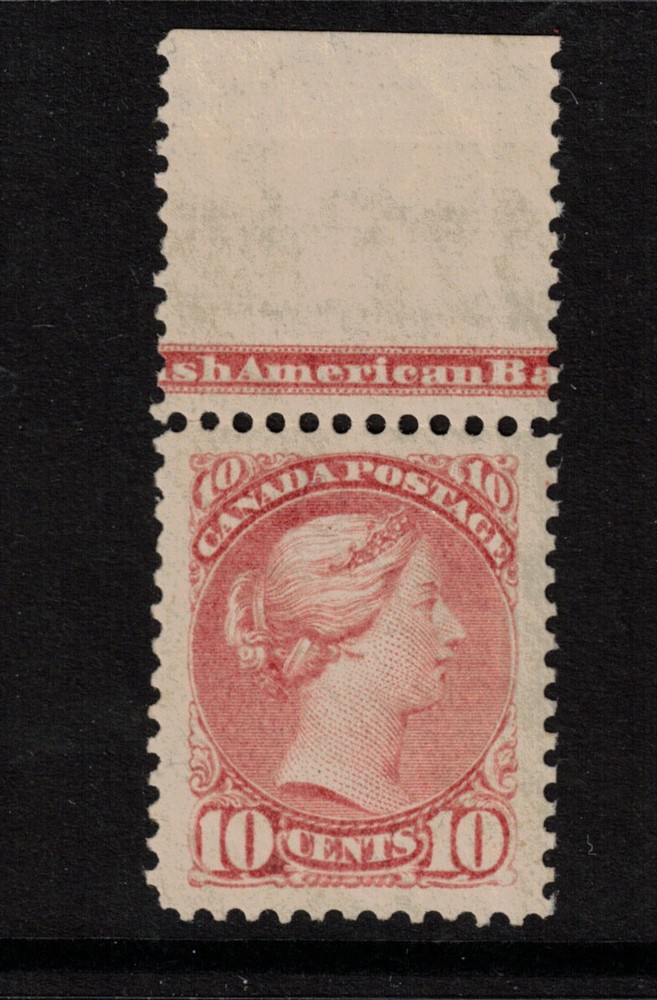 Canada #45a Extra Fine Mint Lightly Hinged With Imprint **With Certificate**
