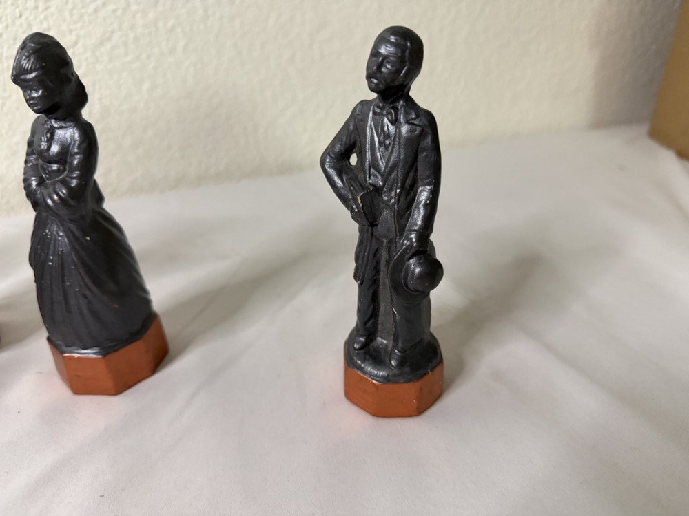 Atlantic Mold Chess Replacement Piece Black Western Ranch Ceramic People