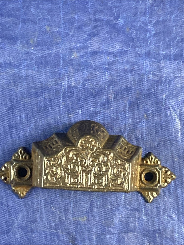 Bin-Cup-Drawer Pull Patent Oct 1 1872 Kitchen Antique Victorian Cast Iron