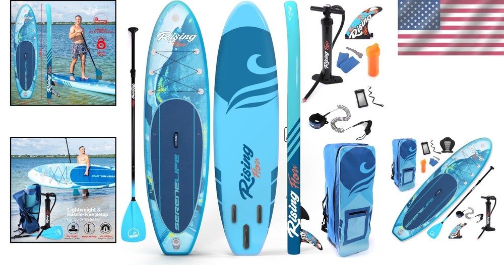 Versatile Inflatable Stand Up Paddle Board with Accessories – Lightweight Design