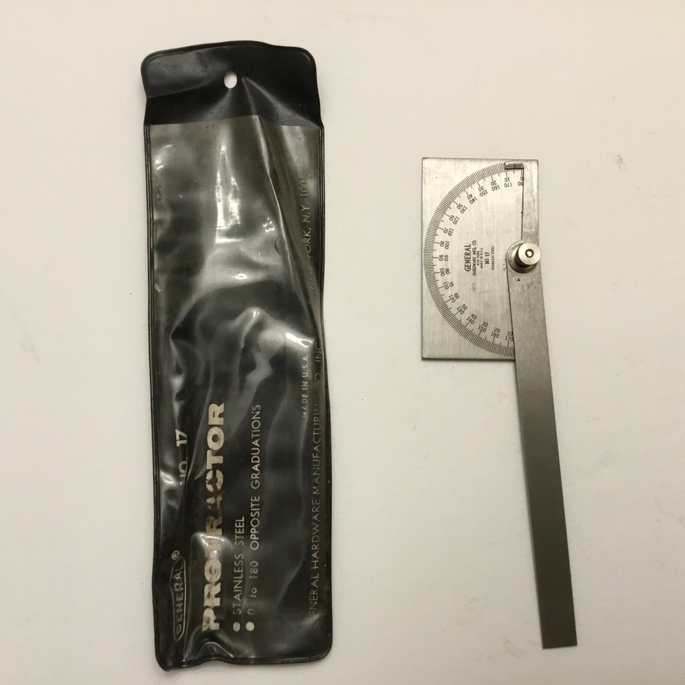 General Tools 17 Stainless Steel Protractor