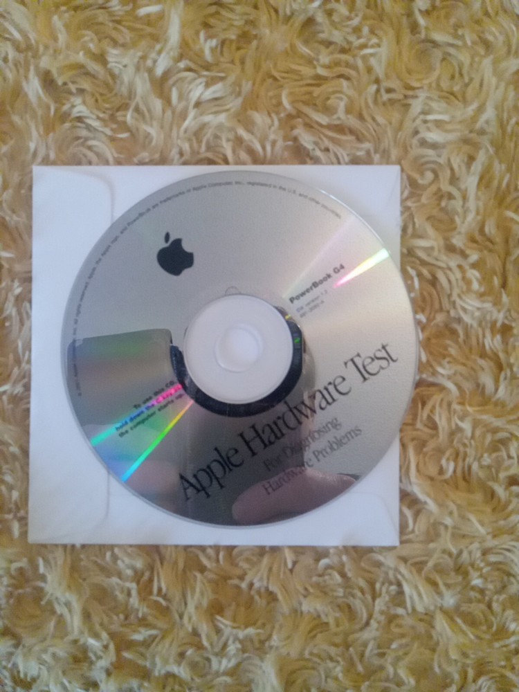 Apple Hardware Test for Diagnosing Hardware Problems PowerBook G4 Ver 1.2.2 2001