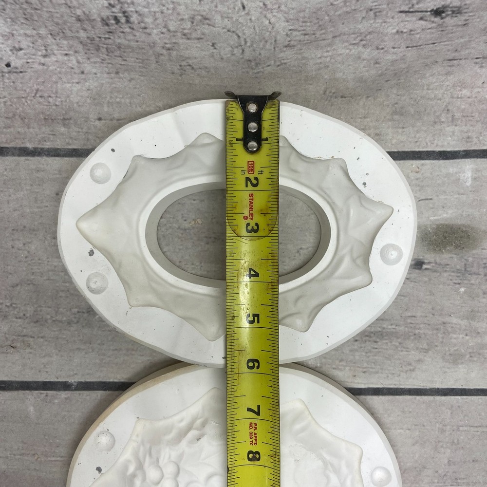 Unbranded Ceramic Casting Mold Oval Lace Picture Frame #R722