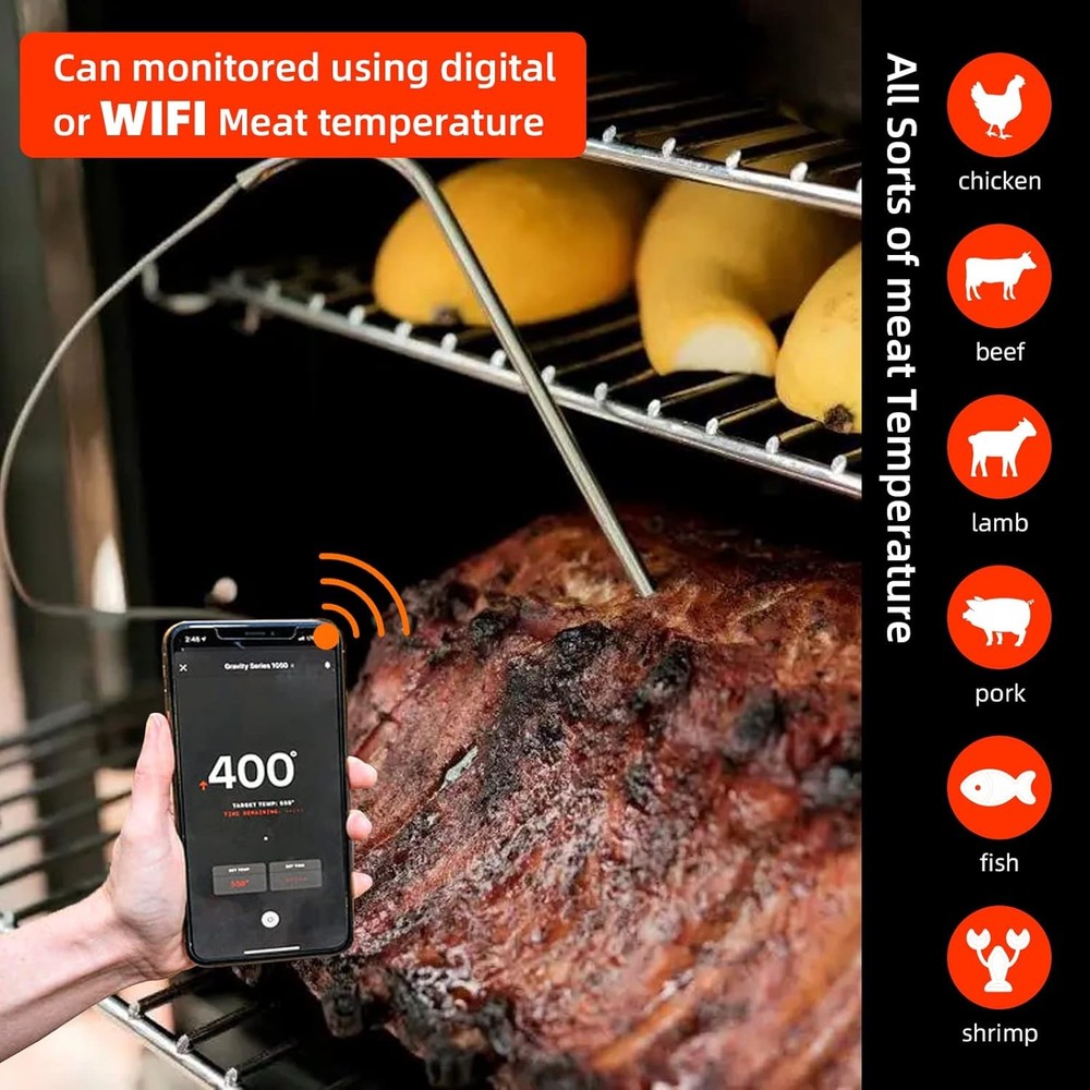 4 Pack Replacement Meat Probe for Masterbuilt Gravity MB-4Pack