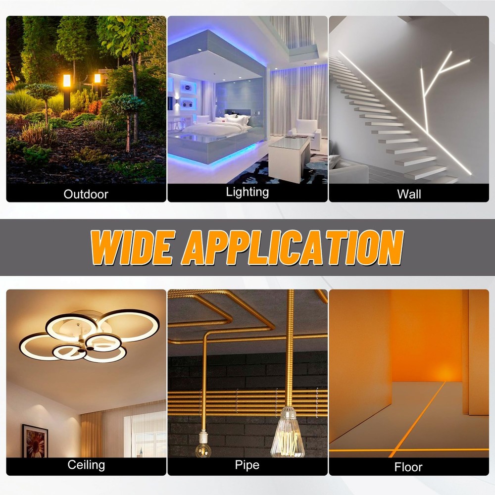 11FT Fiberglass Running Electrical Wire Cable Glow Rods Wire Pulling Tools Fi...