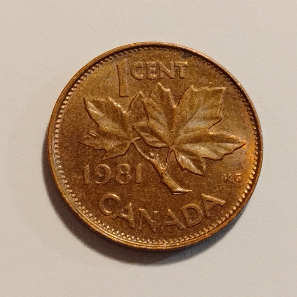 1981 - One (1) Canadian Cent - 1