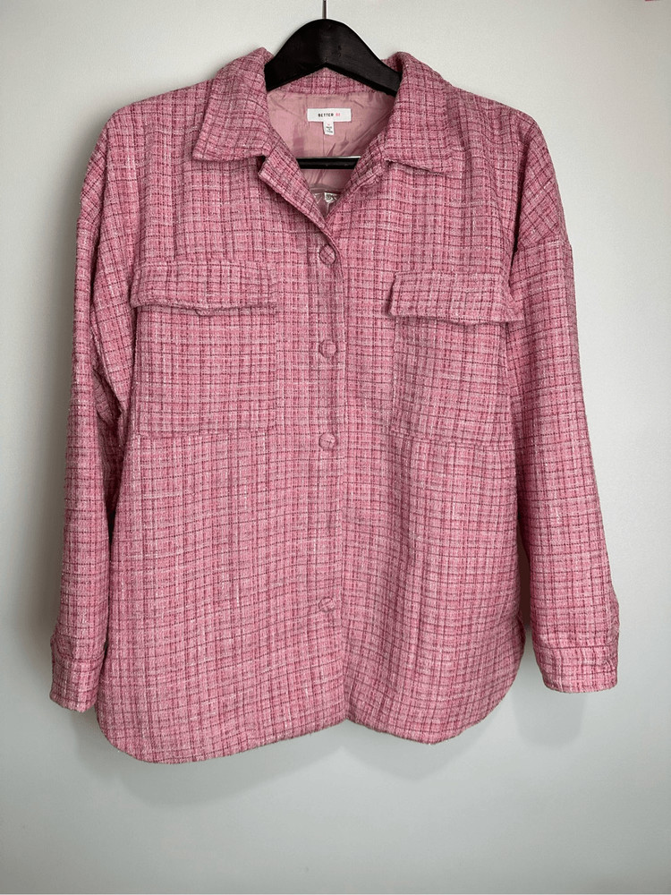 Rose Pink Tweed Short Set
