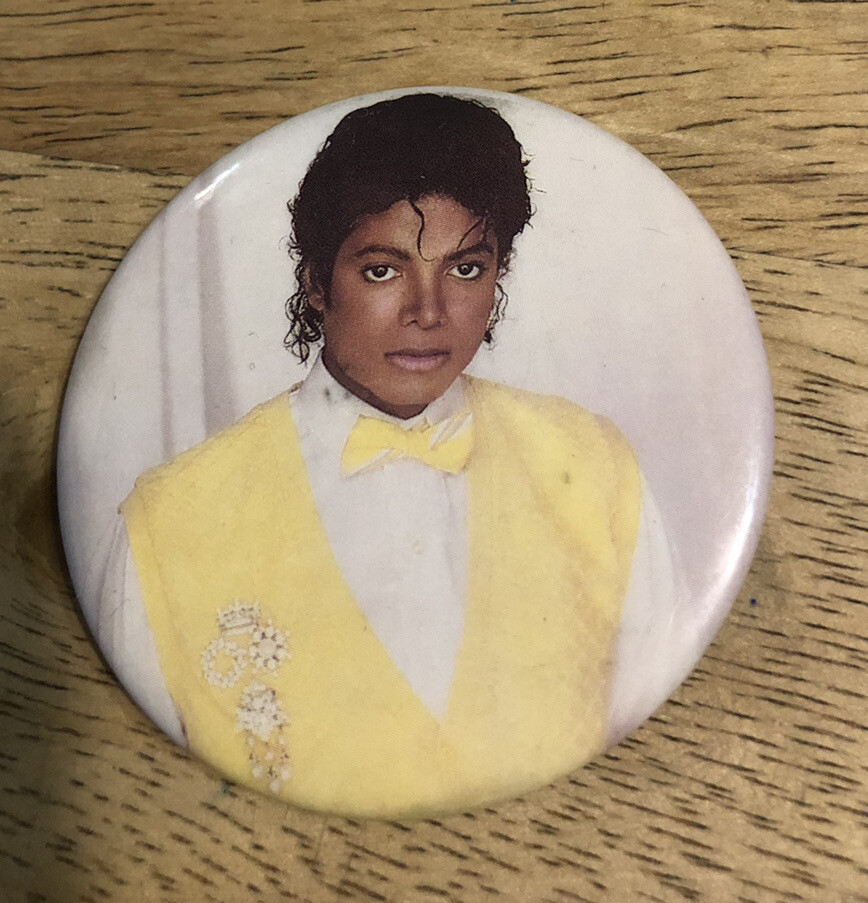 Vintage MICHAEL JACKSON  Pin Button Pin-Back