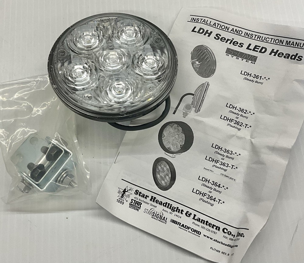 Light Bar Beacon LED Flashing White Light Kit