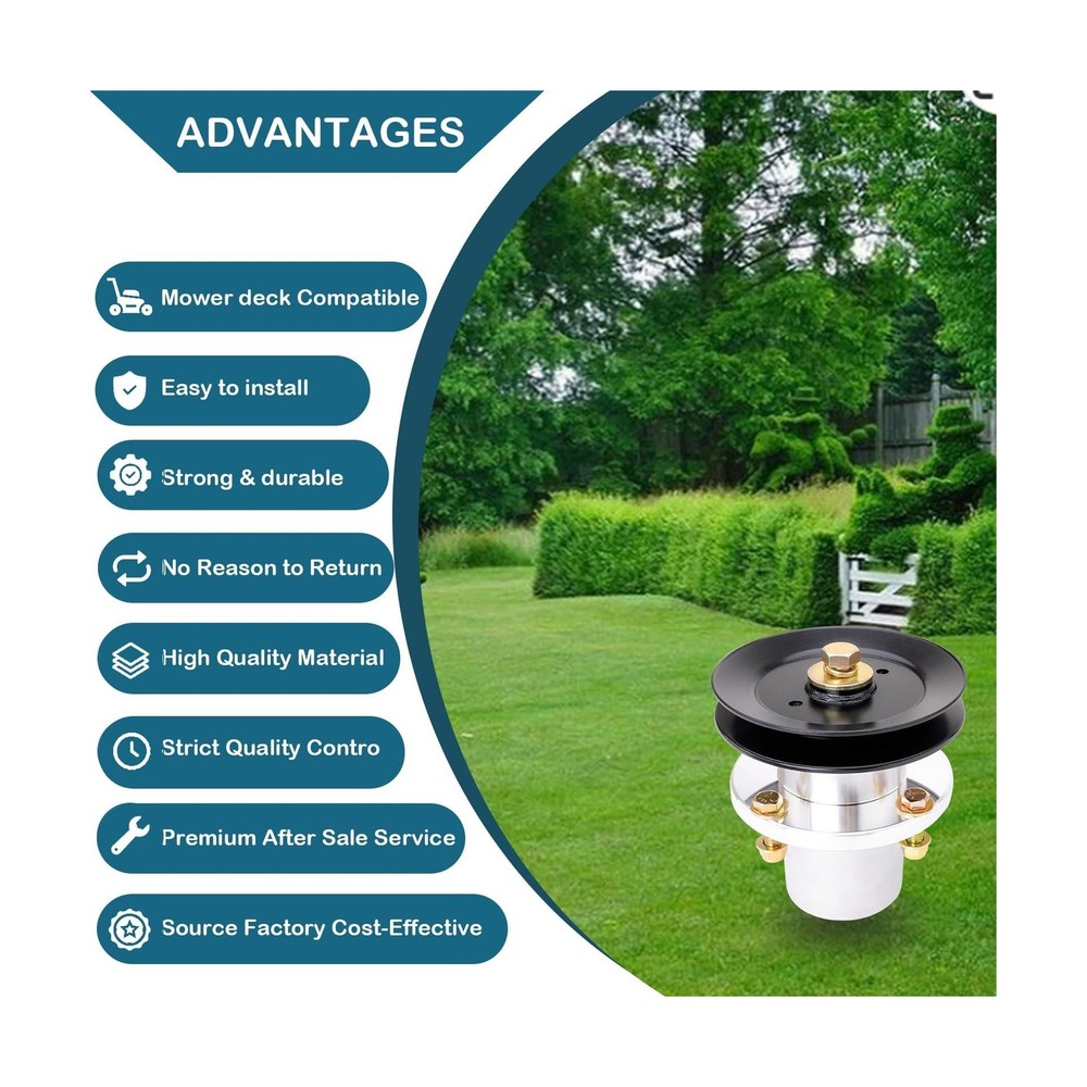 037-2050-00 Spindle Assembly with 033-4890-00 Pulley Replaces Bad Bo y MZ & M...