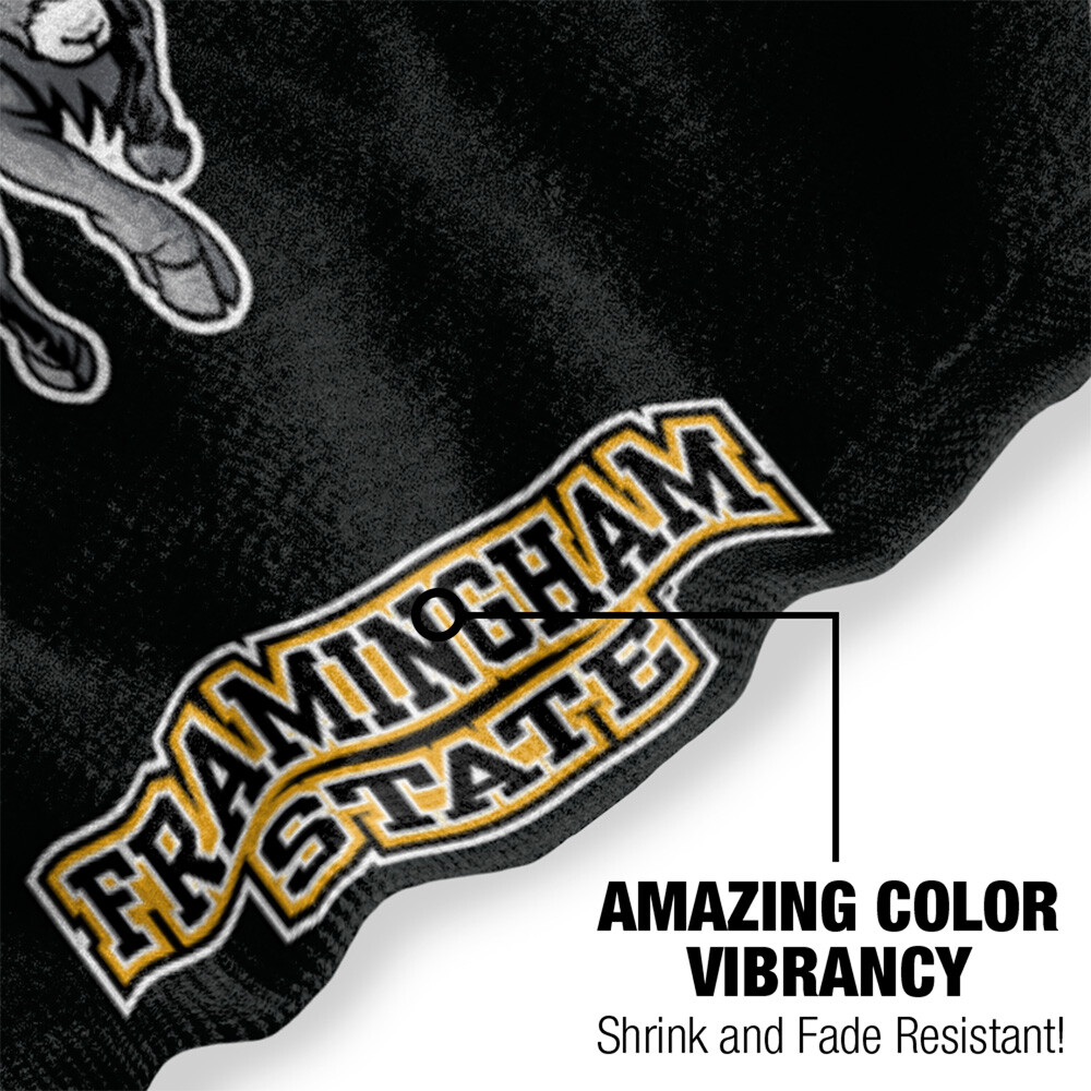 Framingham State University Beach Towel/Bath Towel, 30"x60" Logo Pattern