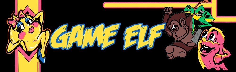Game Elf Vertical Arcade Marquee 26" x 8"