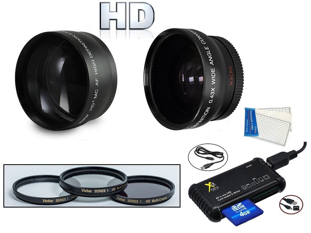 7Pc Super Saving HD Accessory Kit for Panasonic Lumix DMC-GX1X