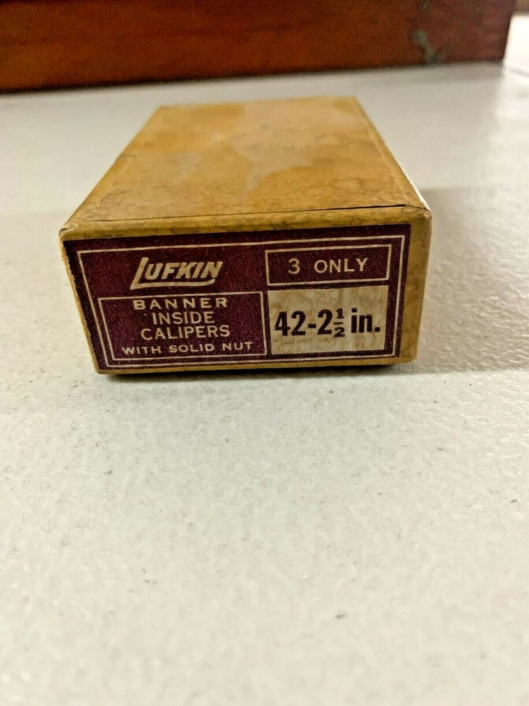 LUFKIN 42-2 1/2 INSIDE CALIPERS WITH SOLID NUT, 2-1/2" IN STOCK