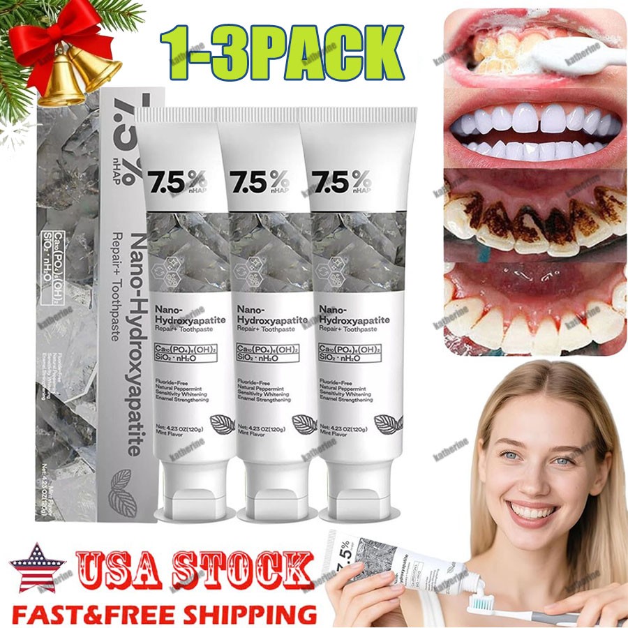 7.5% Hap Nano-Hydroxyapatite Toothpaste Remove Deep Clean For Sensitive Teeth