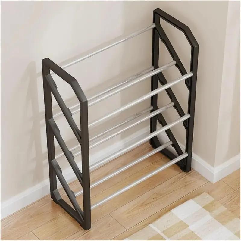 3-Tier Stackable Shoe Rack Organizer Space Saving for Entryway Closet