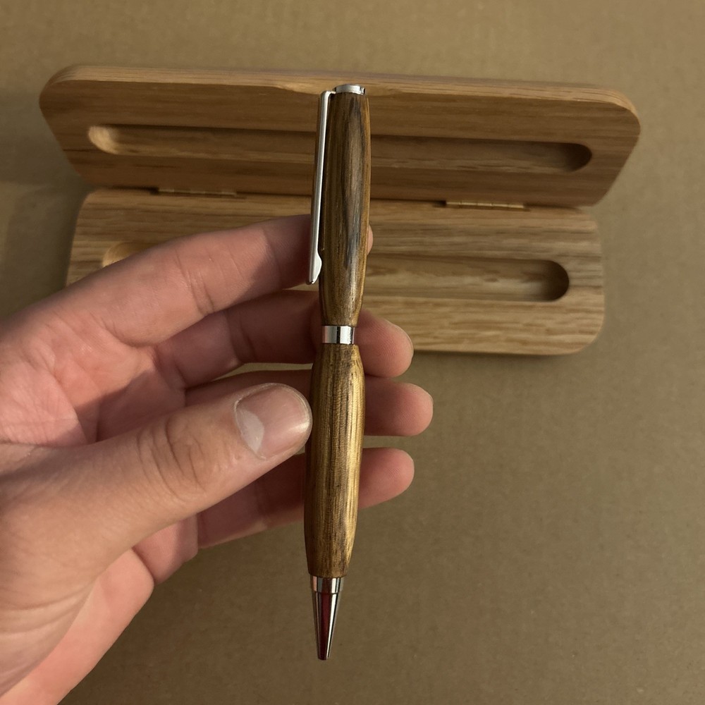 Wood Pen In Display Case