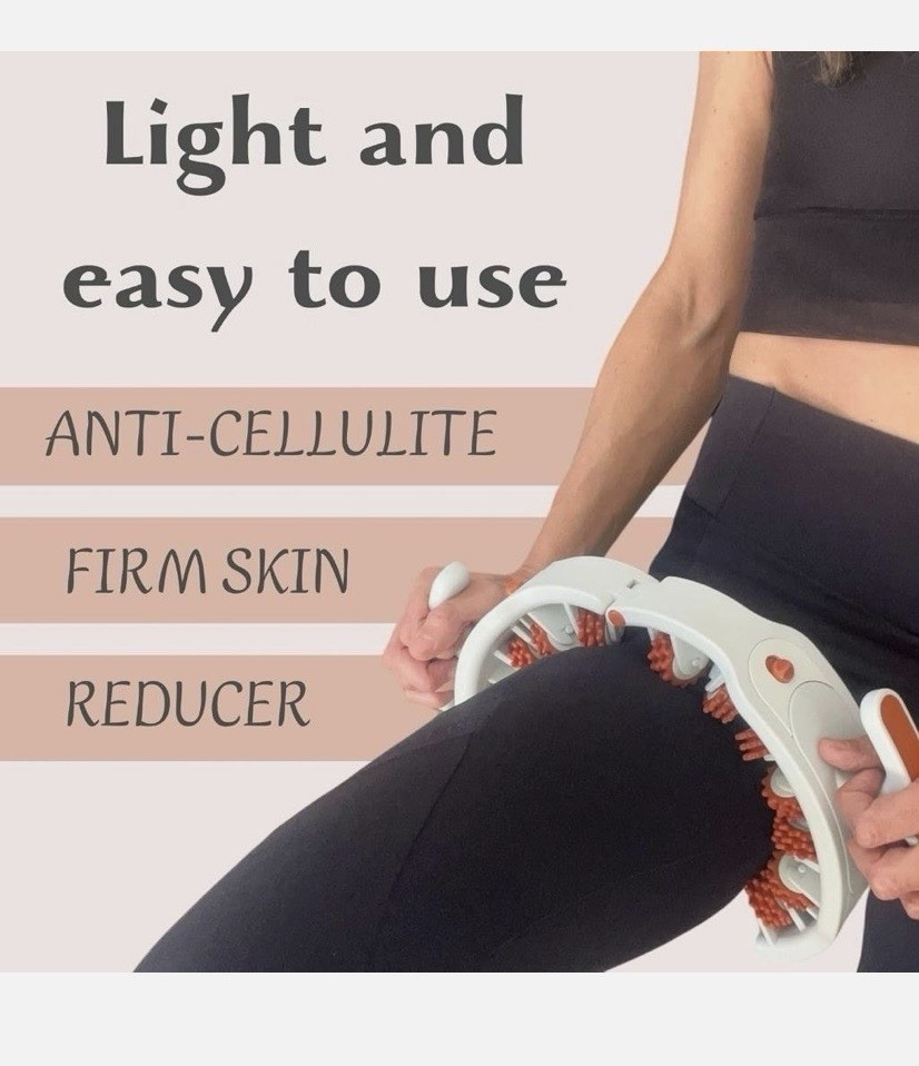 Cellulite Massage Roller - Lymphatic Drainage Massager with Detachable Roller...