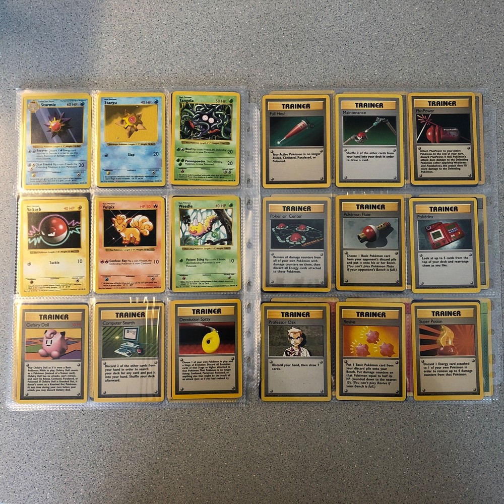 Base Set Complete All Shadowless Holos Near Mint Blastoise