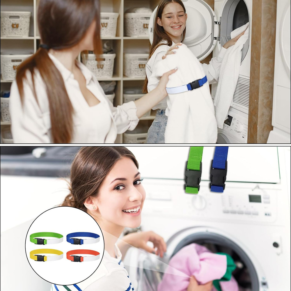 Multipurpose Laundry Strap with Buckle for Sock Snare and Storage Solutions