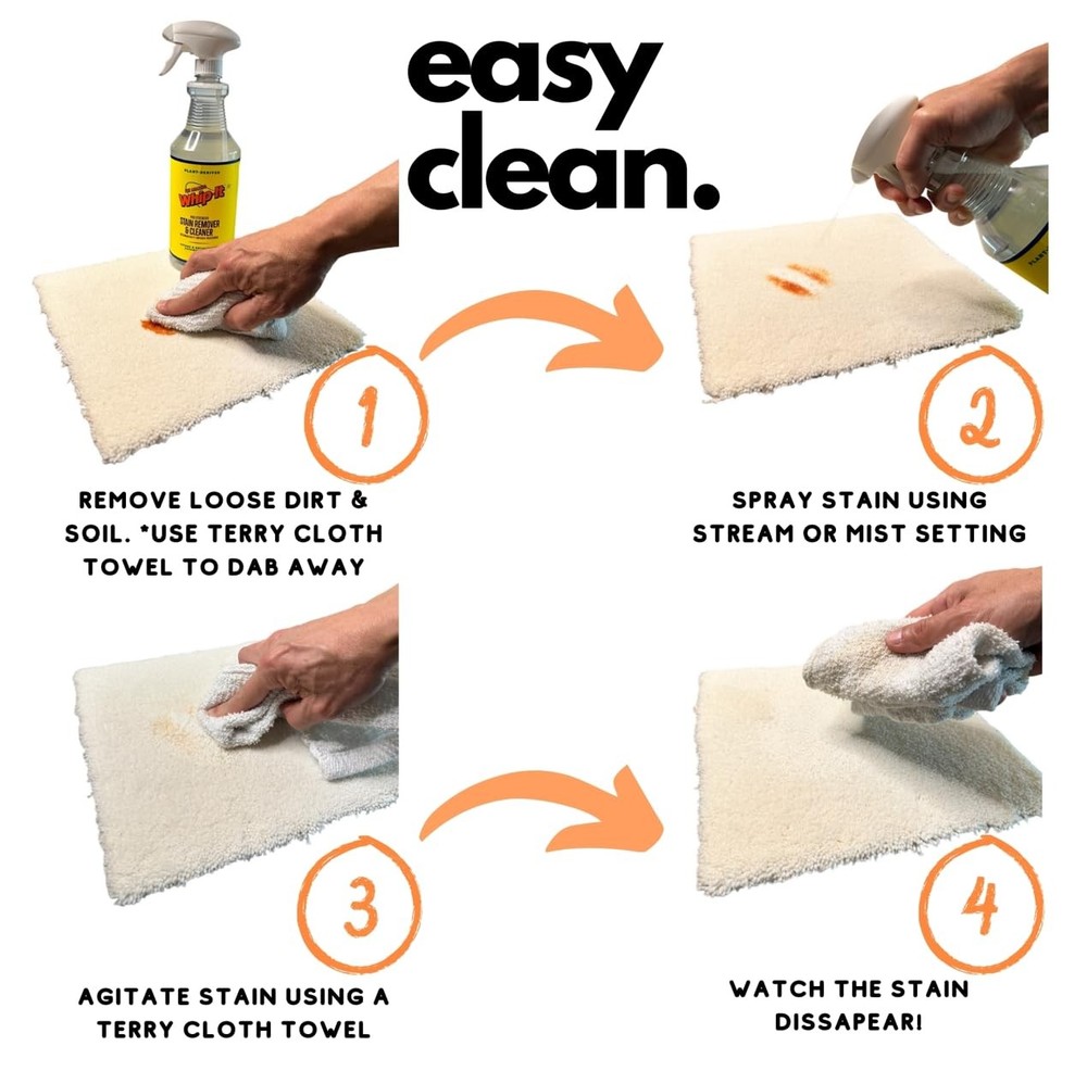 Whip It Cleaner, Multi Purpose Stain Remover 32 Fl Oz (Pack of 1)