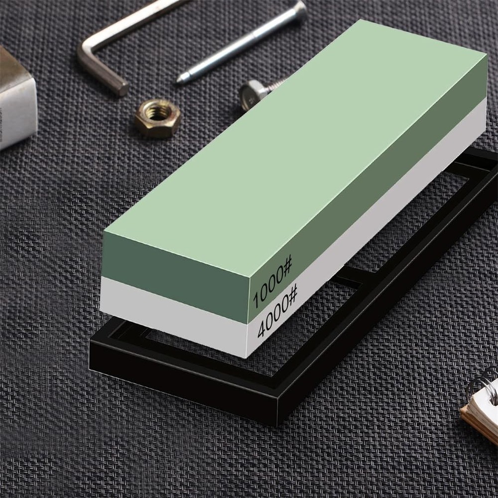 Whetstone Sharpening Stone 1000/4000 Grit Professional Kitchen Knife Sharpene...