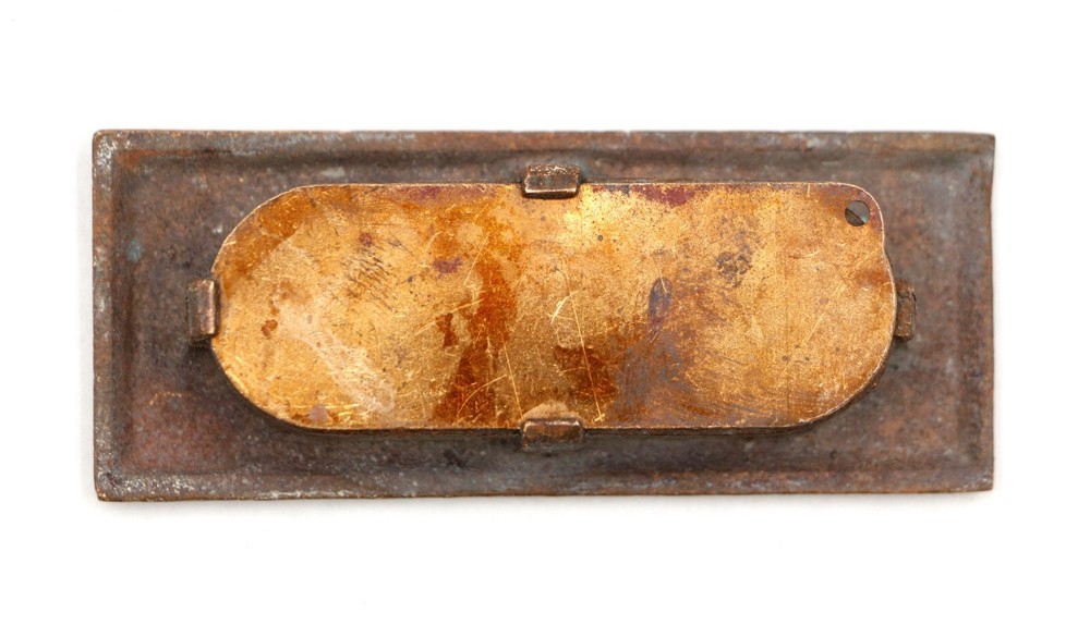 Vintage 3 in. Rectangle Brass Window Sash Lift