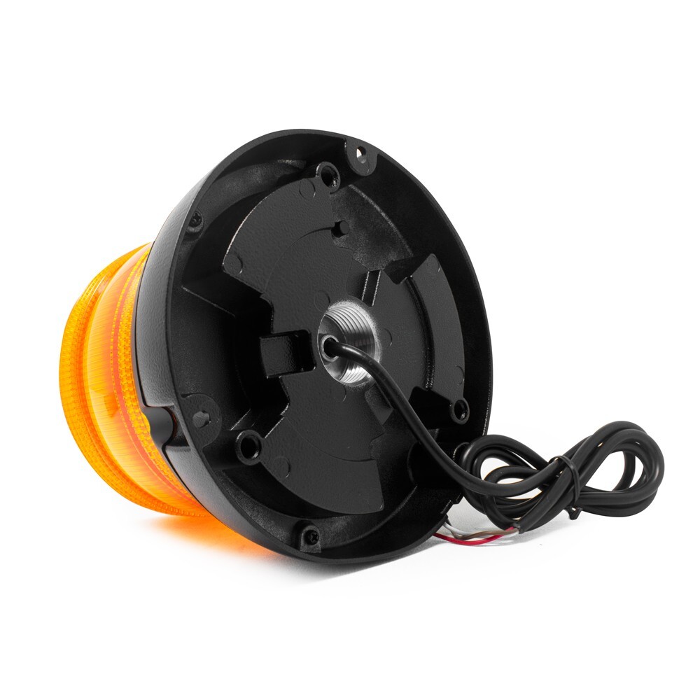 2511A Low Profile Amber LED Warning Light Beacon - 12 Volt DC