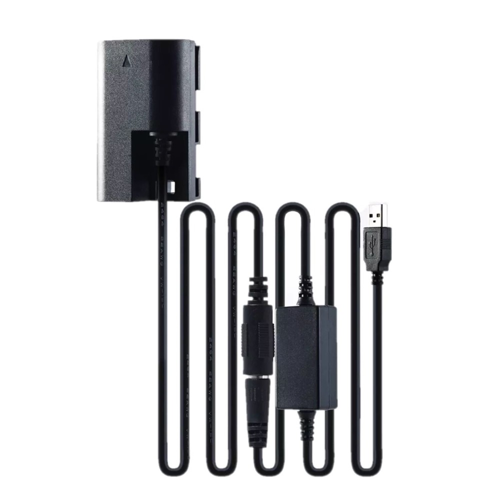 DR-E6 DC Coupler LP-E6 Dummy Battery+USB Power Cable For Canon EOS 5D2 5D3 5D4