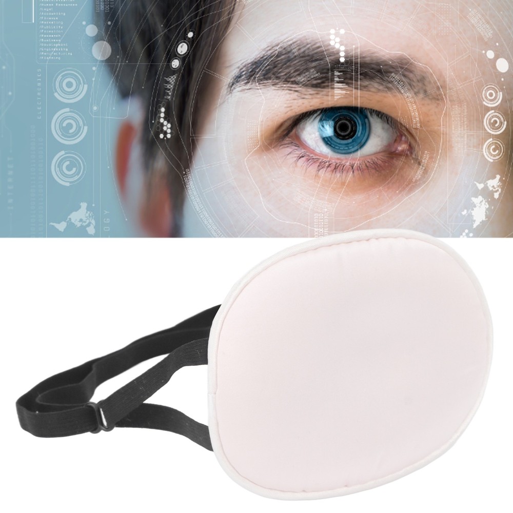 Eye Patch Silk Cotton Elastic Strap Full Cover Light Blocking Eye Cover Pad For