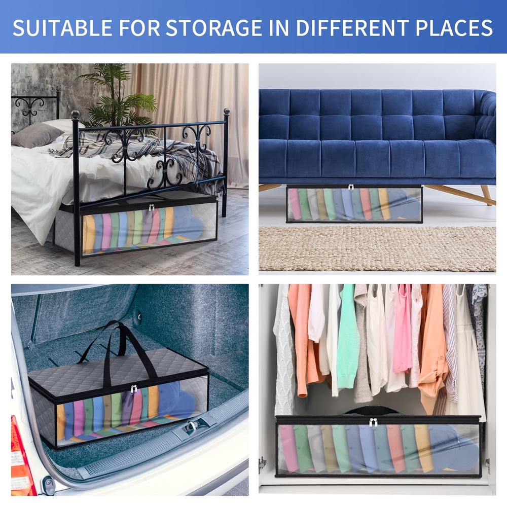 Fixwal 2 Pack Hat Storage Bag for Baseball, Caps Organizer Case Grey