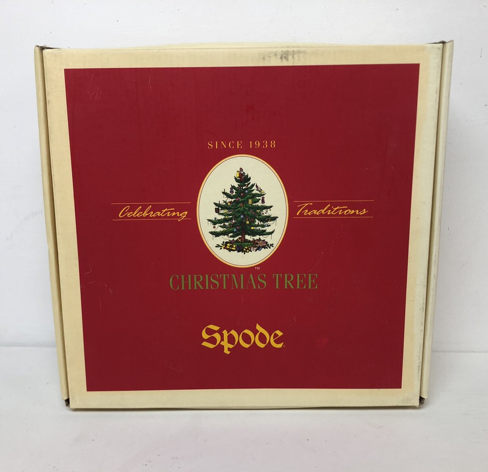 Spode Christmas Tree 10" Square Rim Baking Dish In Box