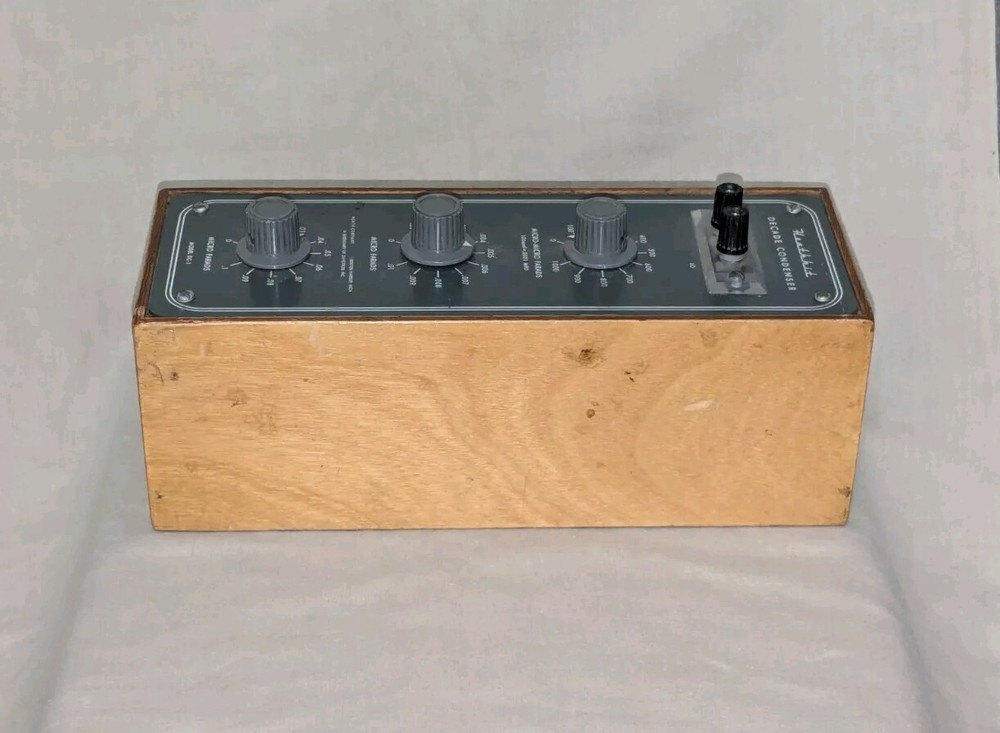 VINTAGE HEATHKIT DC-1 DECADE BOX CONDENSER CAPACITOR BOX - TESTED