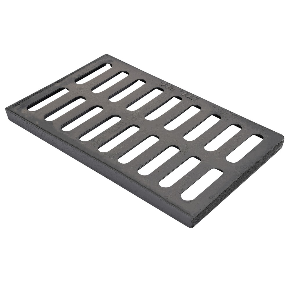 3-Pack Durable Ductile Cast Iron Drain Grate for Channel Drainage System