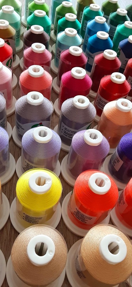 Embroidery Thread Polyester, Set of 95 Mini King Spools,1100yds,40w