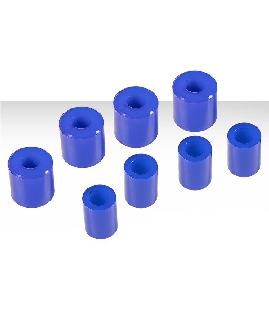 8 Pack Hood Roller Bushings for Peterbilt 357, 375, 379, Reference Part Blue