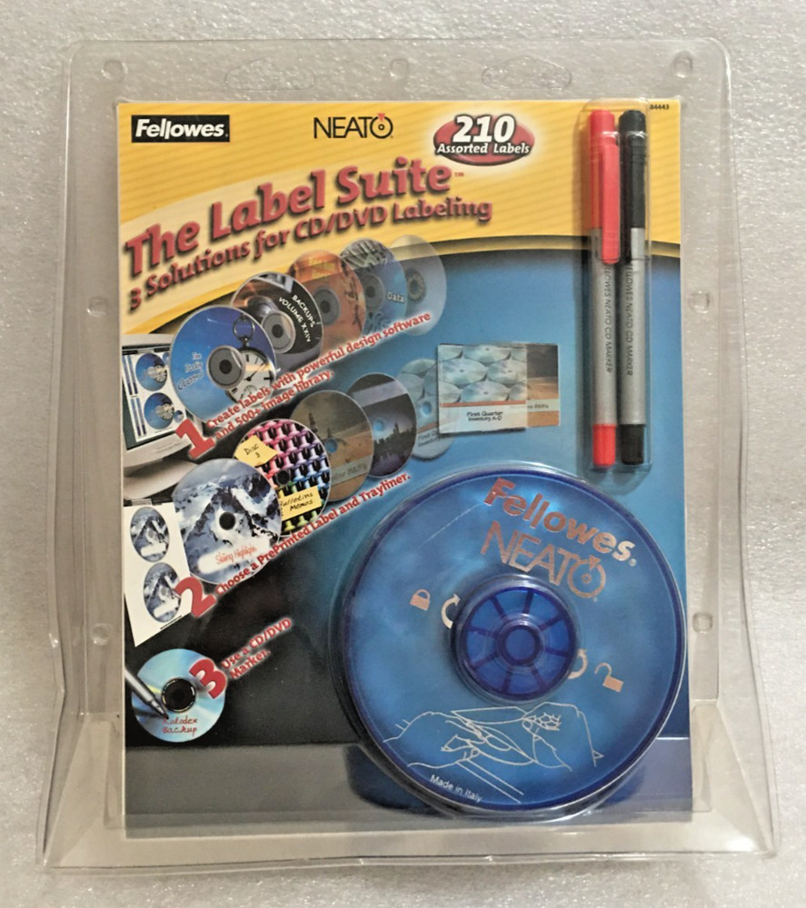Fellowes Neato Label Suite for CD & DVD Labeling System