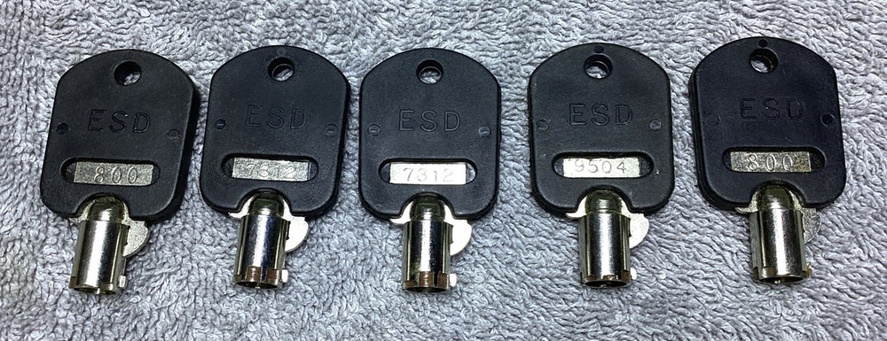 5 ESD VENDING MACHINE KEYS