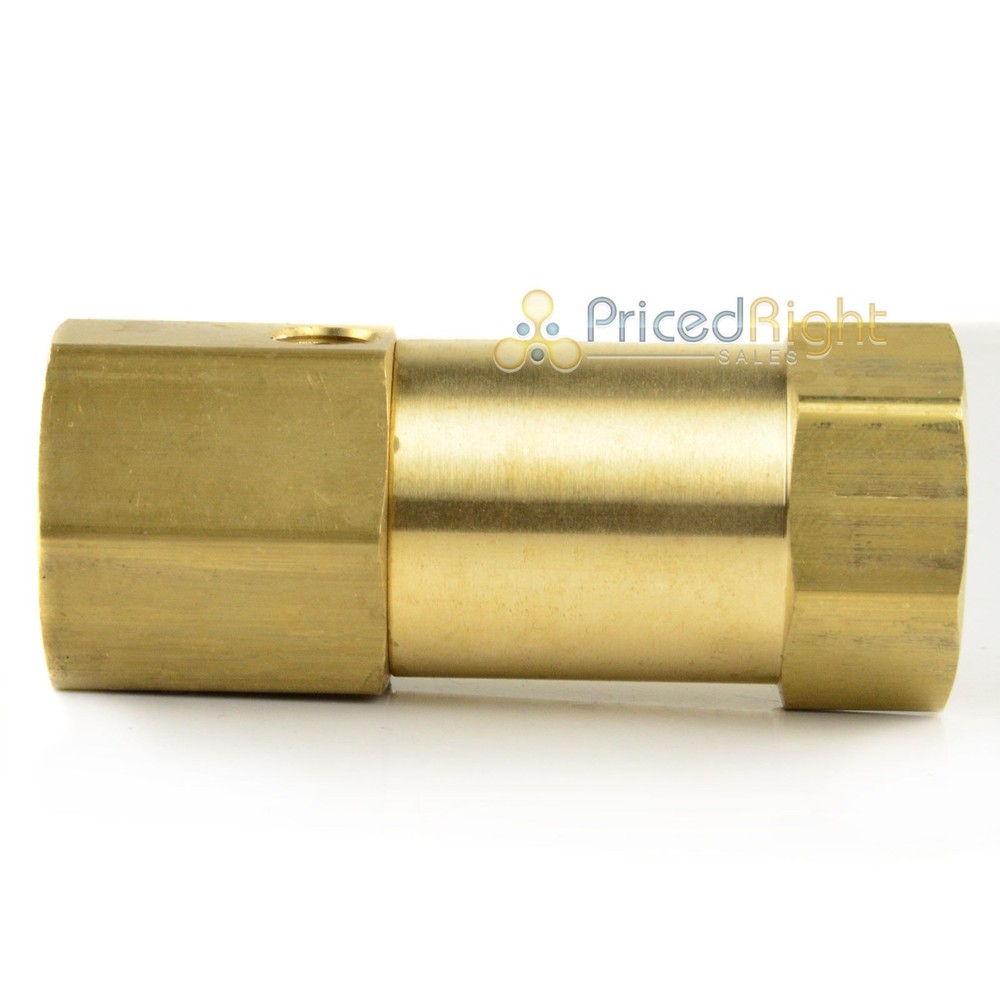 3/4" In line Air Compressor Check Valve Inline Brass Side Unloader Port