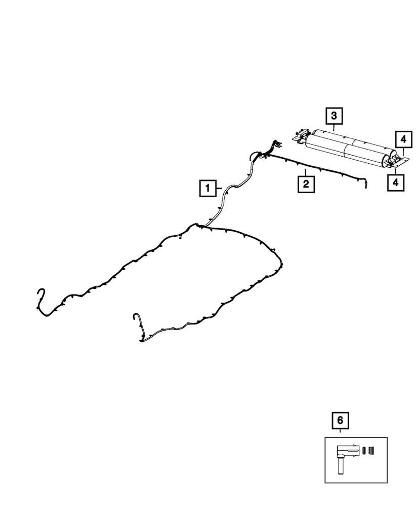 Genuine Mopar Air Line Assembly 68306954AF