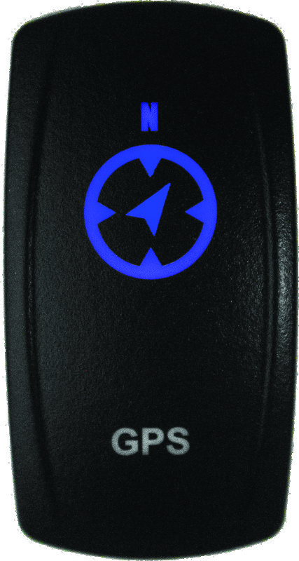 DragonFire Racing Switch GPS On/Off Blue - 522624