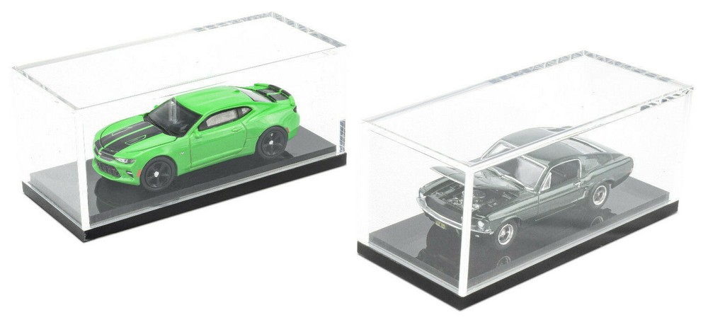 Premium Hobbies 1:64 Scale Acrylic Die-Cast Car Display Case - 2 Pack #1000 OPEN