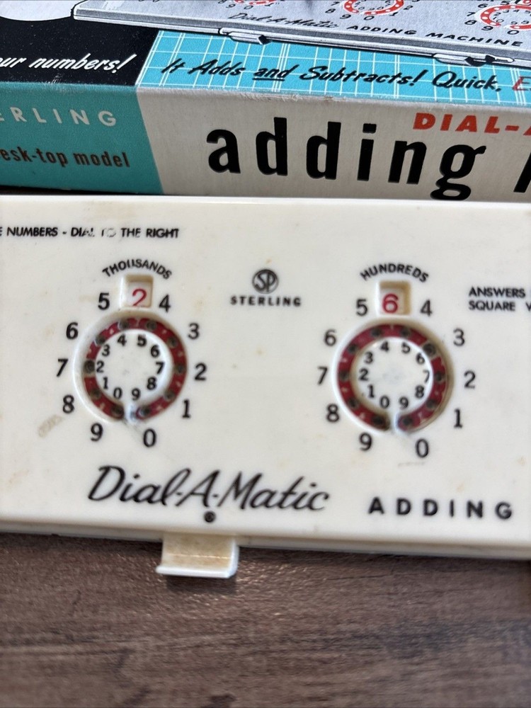 VTG Sterling Dial-A-Matic “add- It” Mechanical Adding Machine #567 Missing Pick