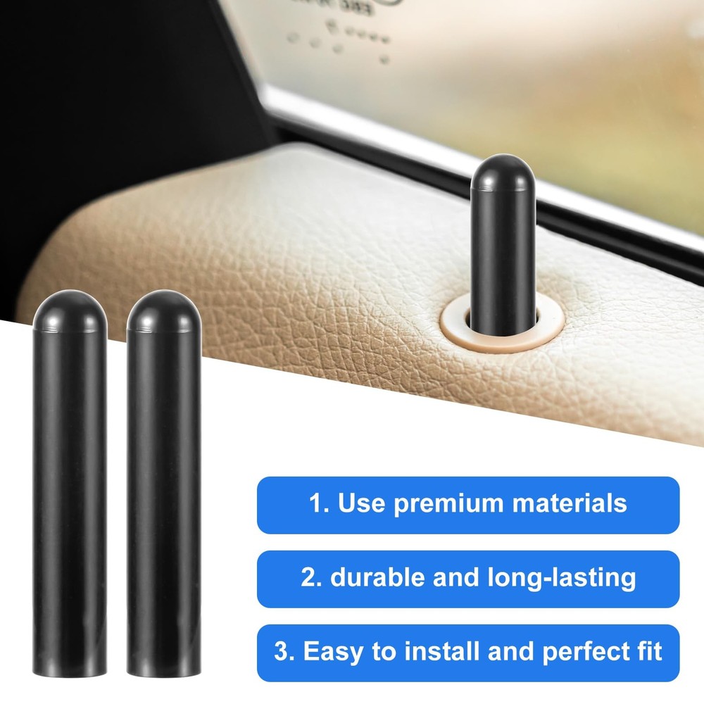 2pcs Car Door Lock Knobs, Front Door Lock Pull Knob Inner Door Lock Pull Pins...