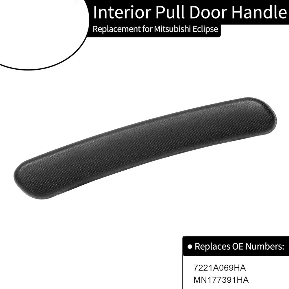 Black Front Passenger Interior Pull Door Handle for Mitsubishi Eclipse 2006-2012